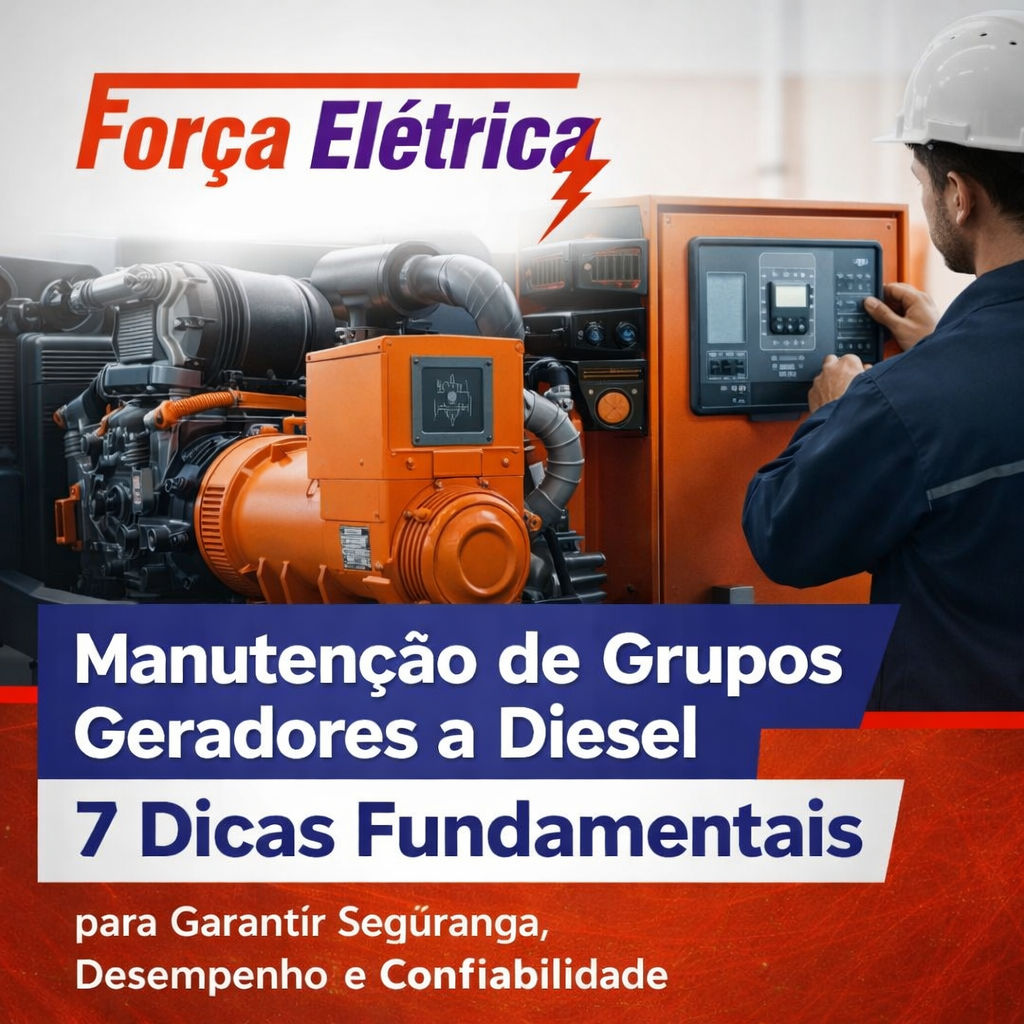 Manutenção de Grupos Geradores a Diesel 7 Dicas Fundamentais para Garantir Segurança, Desempenho e Confiabilidade