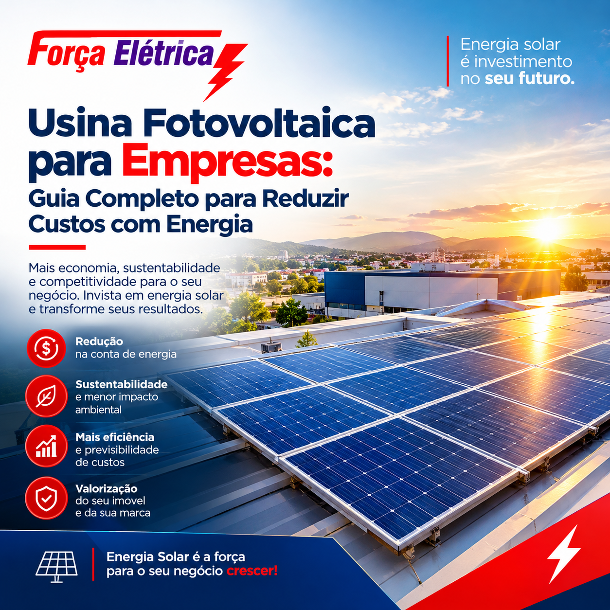 Usina Fotovoltaica para Empresas Guia Completo para Reduzir Custos com Energia